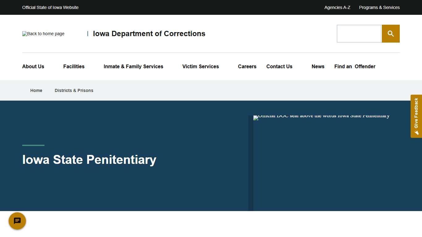 Iowa State Penitentiary | Iowa Department of Corrections